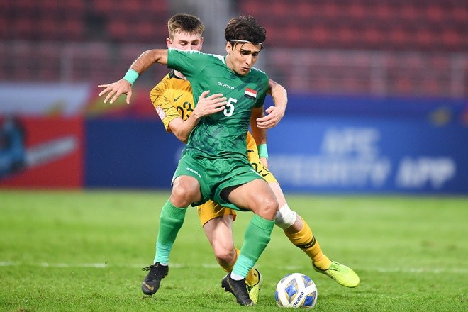 U23 Australia và U23 Iraq hòa nhau với tỷ số 1-1.