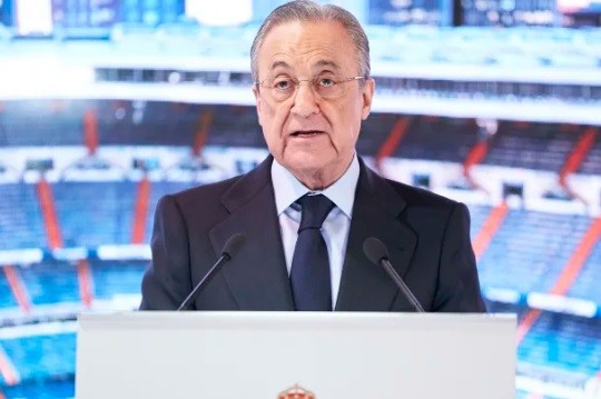 Chủ tịch Florentino Perez của Real Madrid.