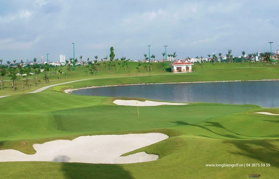 Sân golf Long Biên, một trong những sân gần trung tâm của Hà Nội