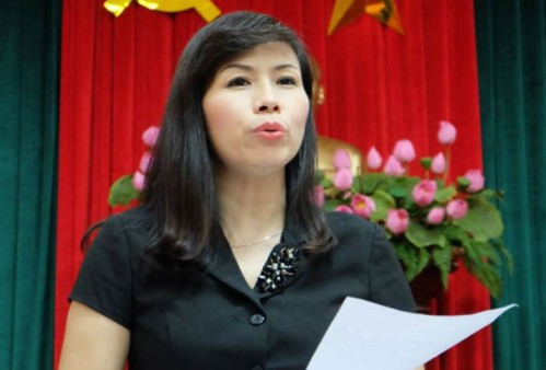 Bà Lê Mai Trang, phó Chủ tịch UBND quận Thanh Xuân