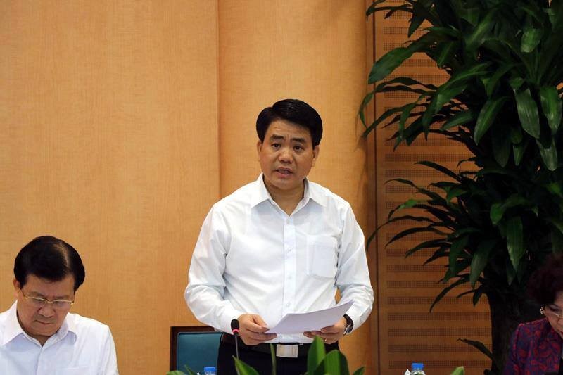 Chủ tịch UBND TP Hà Nội phát biểu tại buổi làm việc 