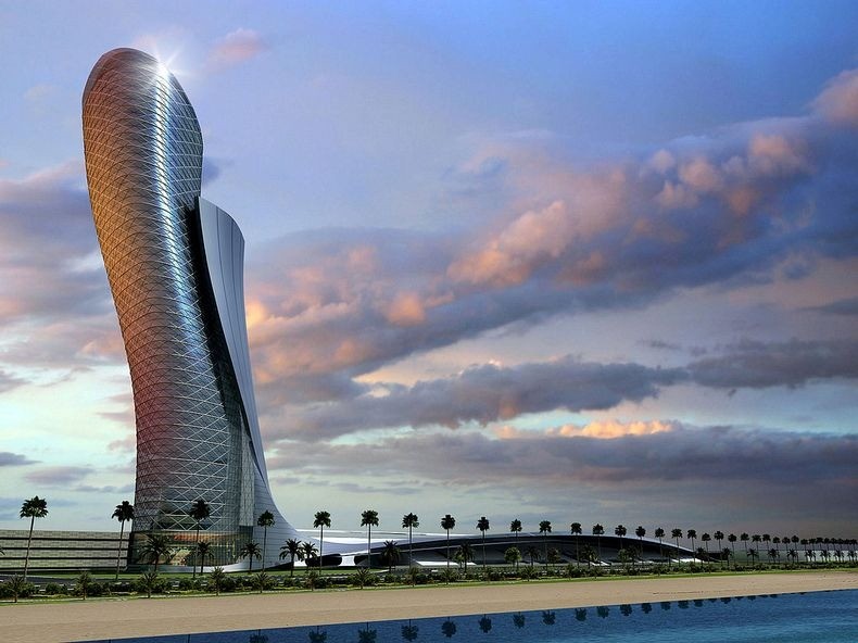 Capital Gate là một tòa nhà chọc trời có hình tượng thánh nằm ở Abu Dhabi, tiểu vương quốc Arav thống nhất, bên cạnh Trung tâm Triển lãm Quốc gia Abu Dhabi.