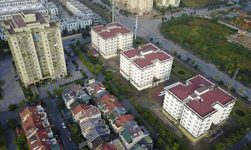 Những tòa nhà tái định cư tại Sài Đồng, Long Biên, Hà Nội. Ảnh: Giang Huy.