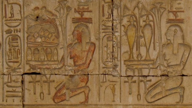 Hình vẽ mô tả lễ động thổ của người Ai Cập cổ đại. Ảnh: Ancient origin
