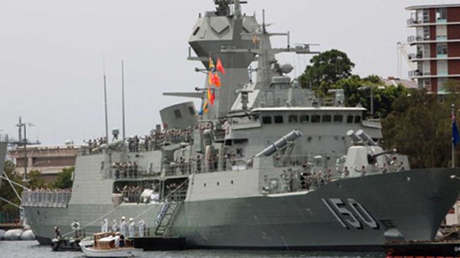 Tàu khu trục lớp ANZAC của hải quân Úc sẽ dần được thay thế bằng các tàu khu trục mới có khả năng phát hiện và tấn công tàu ngầm. Ảnh: Abc.net.au