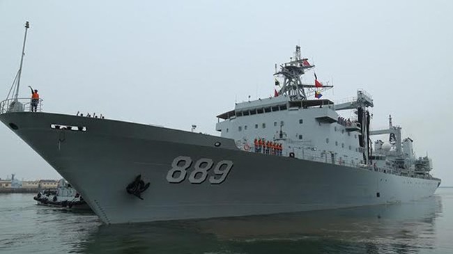 Một tàu chiến của Trung Quốc (Ảnh: MOD)