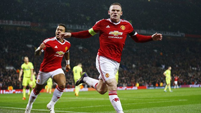 Rooney ghi bàn duy nhất cho đội chủ sân Old Trafford. Ảnh: Reuters.