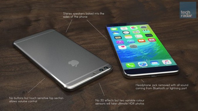 Một mẫu concept của iPhone 7 từ TechRadar. 
