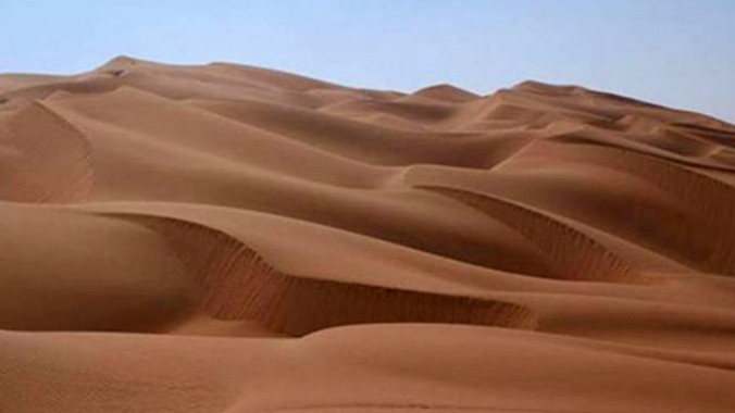 Những đụn cát mềm ở Empty Quarter.
