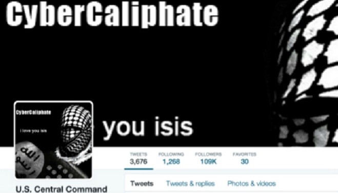 Tài khoản của nhóm hacker Cyber Caliphate thân ISIS.