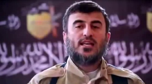 Zahran Alloush, chỉ huy nhóm nổi dậy Jaysh al Islam. Ảnh: NewSyria