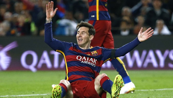 Messi không còn duyên với mành lưới Real. Ảnh: Reuters.