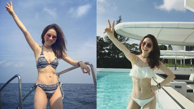 Đây chính là hình ảnh của Đặng Tử Kỳ chụp hồi tháng 7 vừa qua trong thời gian người đẹp đi nghỉ mát, khoe thân hình nóng bỏng trong bộ bikini hai mảnh vừa điệu đà và gợi cảm.