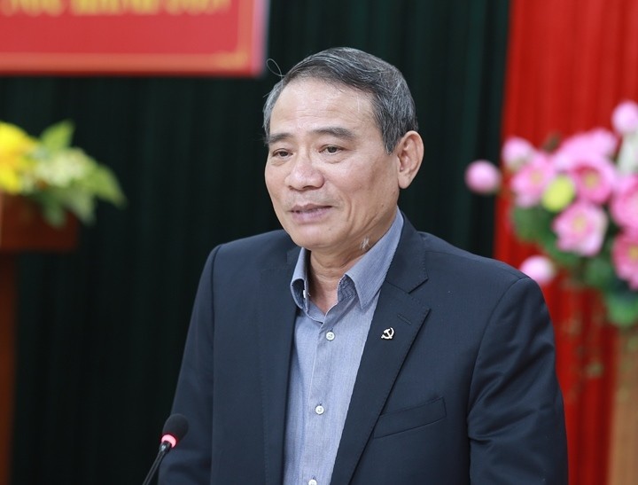 Bí thư Thành ủy Đà Nẵng Trương Quang Nghĩa tại buổi làm việc. 
