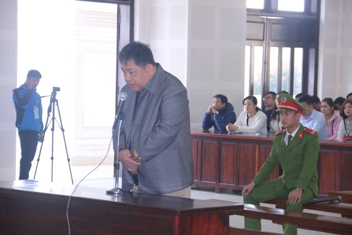 Bị cáo Đào Tấn Cường tại phiên tòa. 