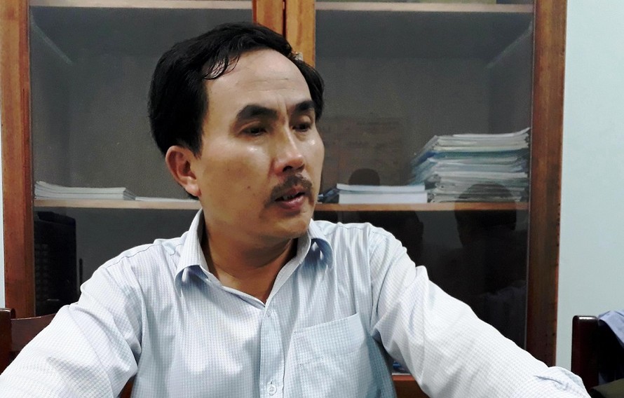 Ông Ngô Chính Công, Phó chủ tịch UBND phường Chính Gián. Ảnh Nguyễn Thành