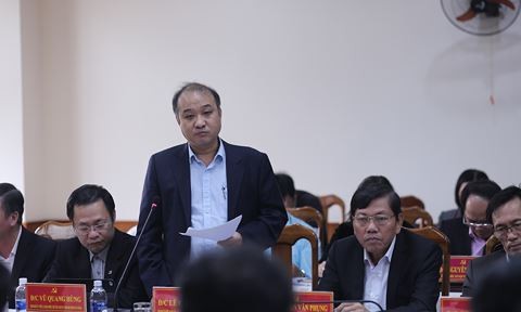 Các lãnh đạo sở, ngành thành phố Đà Nẵng trong một cuộc họp - Ảnh: Nguyễn Thành