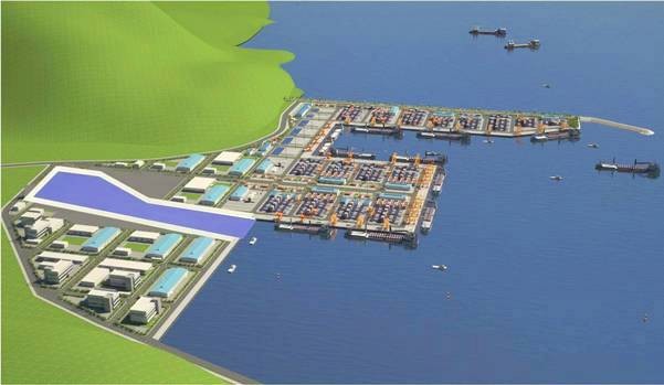 Phối cảnh cảng Liên Chiểu (Đà Nẵng) có tổng mức đầu tư hơn 32.000 tỷ đồng