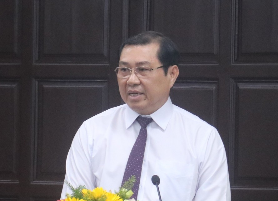 Ông Huỳnh Đức Thơ, Chủ tịch UBND thành phố Đà Nẵng phát biểu tại chương trình. Ảnh: Nguyễn Thành