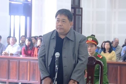 Đào Tấn Cường tại phiên tòa sơ thẩm. Ảnh: Nguyễn Thành
