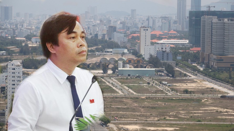 Ông Tô Văn Hùng và khu vực sân bay Nước Mặn có các lô đất liên quan đến yếu tố người nước ngoài. Ảnh: Nguyễn Thành