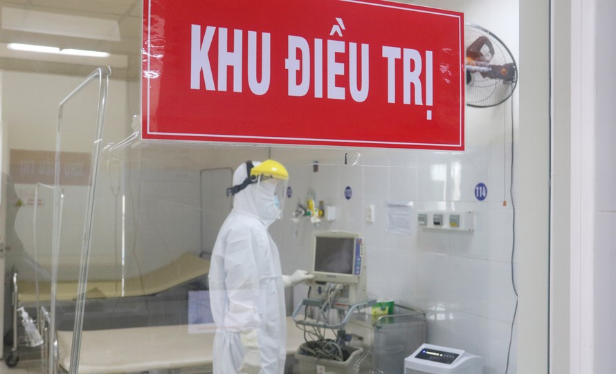 Bên trong khu điều trị bệnh nhân COVID-19 ở bệnh viện Đà Nẵng. Ảnh: Nguyễn Thành