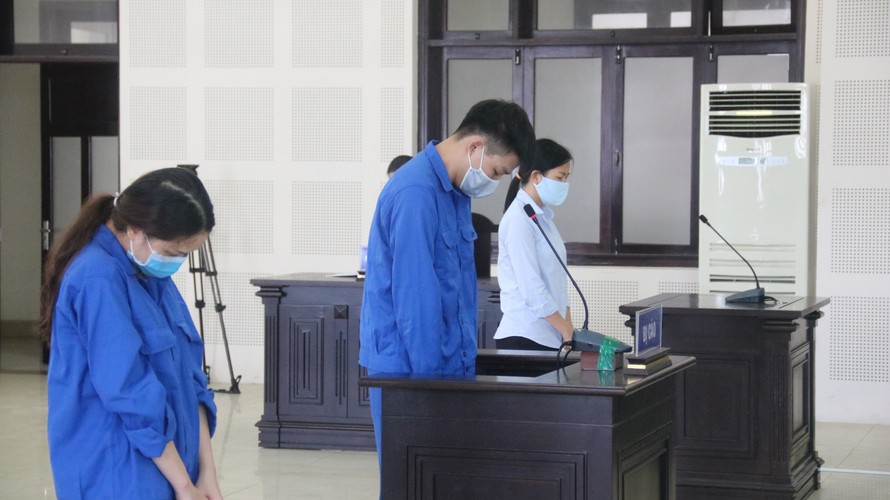Ba bị cáo tại phiên toà. Ảnh: Nguyễn Thành