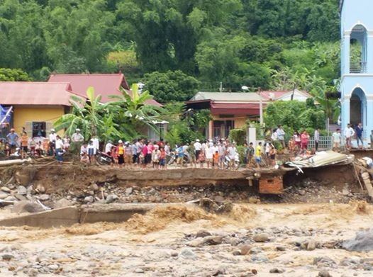 Nhiều khu vực ở huyện Mường La (Sơn La) bị sạt lở nghiêm trong lũ lớn