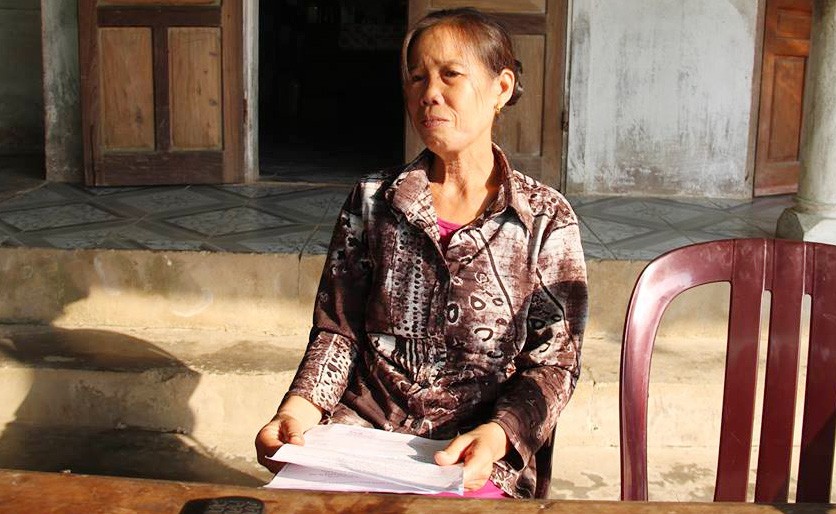 Cô giáo Trương Thị Lan ở trường Mầm non Lê Duẩn xã Cẩm Duệ, huyện Cẩm Xuyên (Hà Tĩnh) lúc về hưu được mức lương 1,3 triệu đông/tháng. 