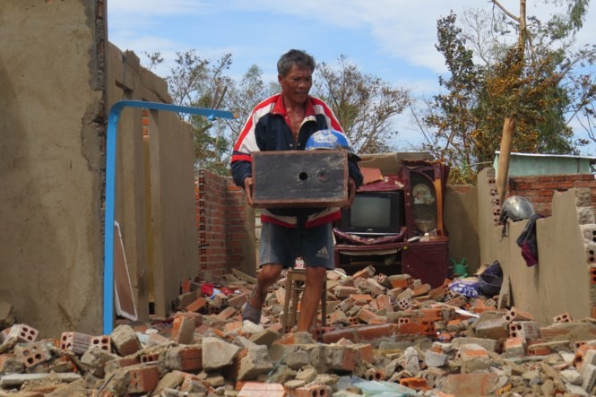 Khánh Hòa là một trong những địa phương chịu thiệt hại lớn nhất do bão số 12 (Ảnh: Nguyễn Dũng)