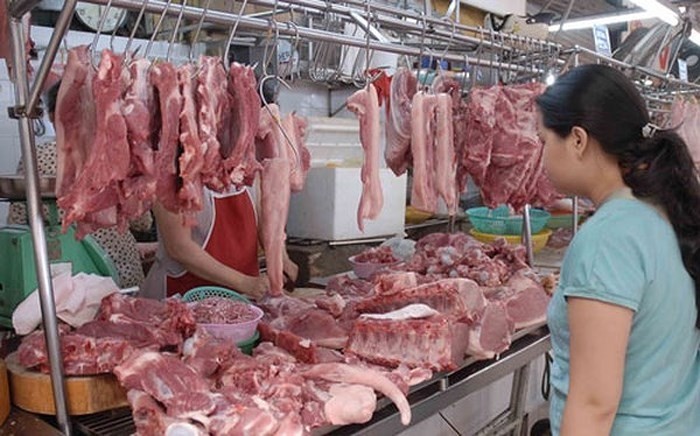 Giá thịt lợn trên thị trường đang tăng từng ngày do thiếu hụt nguồn cung thịt lợn trong nước