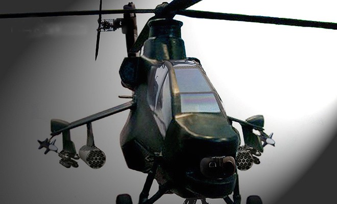 Mẫu trực thăng vũ trang nội địa Gandiwa của Indonesia.