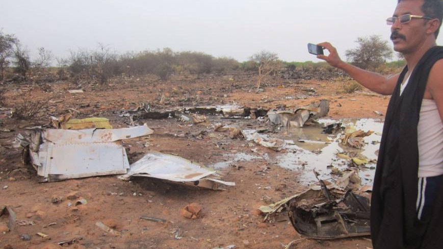 Hiện trường rơi máy bay AH5017 ở Mali