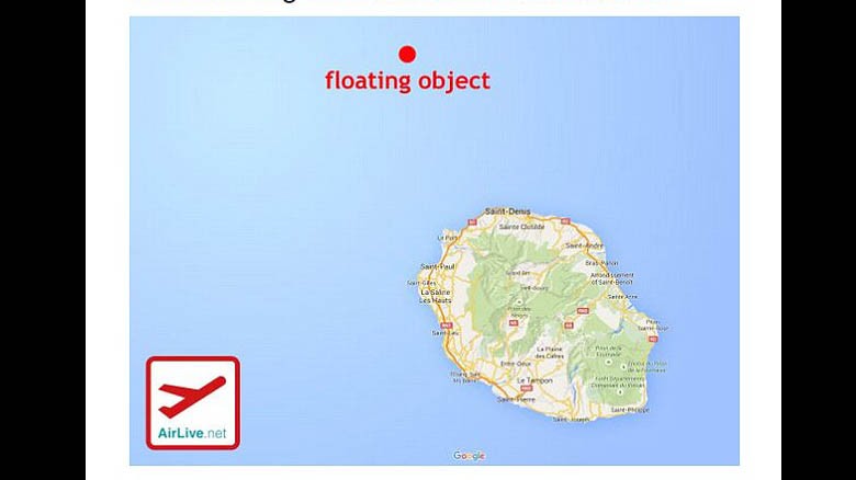 Phi công Pháp nhìn thấy vật thể lạ nghi của MH370 gần đảo Reunion