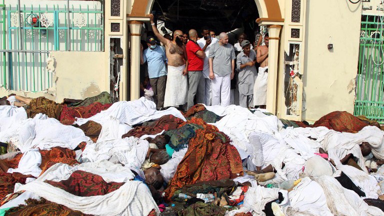 Xác người chết la liệt trong thảm họa giẫm đạp ở thánh địa Mecca