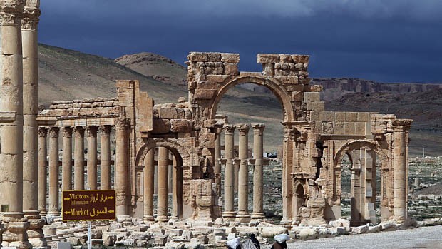 Khải Hoàn Môn ở Palmyra trước khi bị IS phá hủy