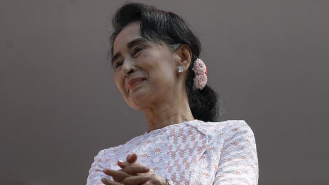 Bà Aung San Suu Kyi, lãnh đạo đảng Liên minh Quốc gia vì Dân chủ (NLD) 