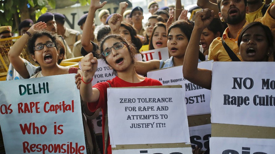 Một cuộc biểu tình chống nạn hiếp dâm ở Ấn Độ