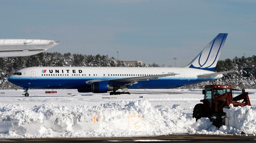 Một chiếc máy bay của hãng United Airlines