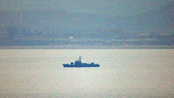 Tàu Triều Tiên trên vùng biển tranh chấp với Hàn Quốc (Ảnh: Yonhap)