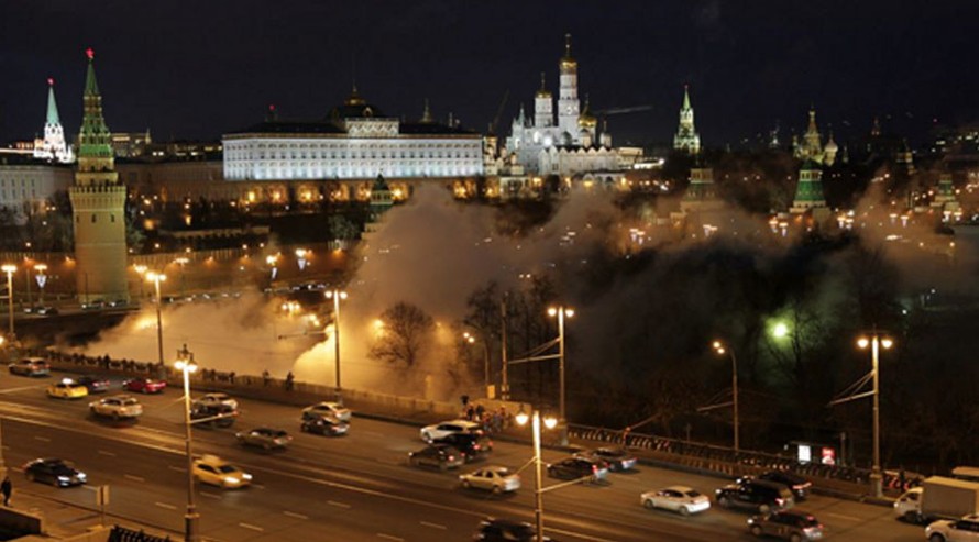 Khói mịt mù bao phủ thủ đô Moscow của Nga