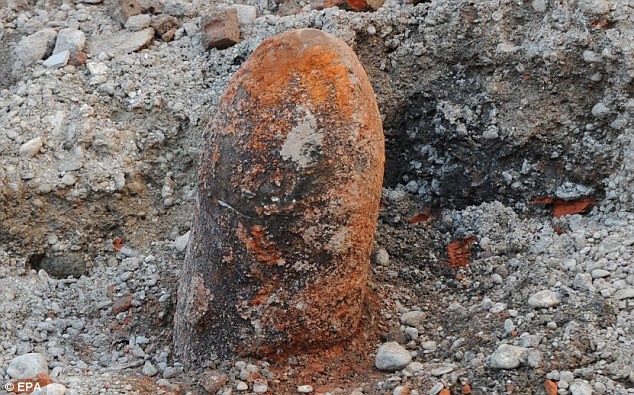 Một quả bom từ thời Thế chiến II được phát hiện ở Munich năm 2012