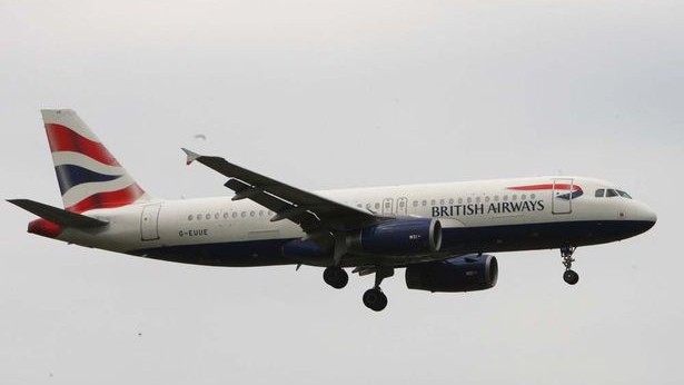 Chiếc máy bay A320 của hãng British Airways
