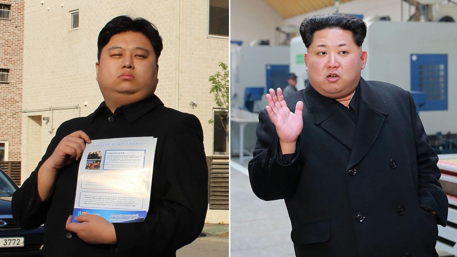 Anh Kim Minyong (trái) và nhà lãnh đạo Triều Tiên Kim Jong-un