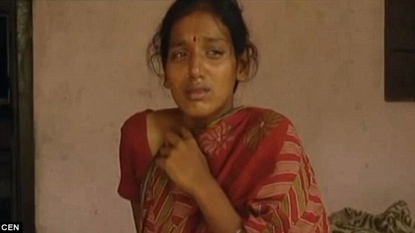 Nạn nhân 27 tuổi S Girija bàng hoàng và đau đớn tột cùng sau vụ tấn công vô nhân tính.