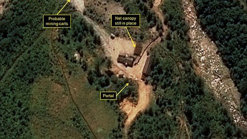 Hình ảnh vệ tinh khu hạt nhân ở đông bắc Triều Tiên do Cơ quan Không gian và Quốc phòng Airbus và 38 North công bố hôm 8/9