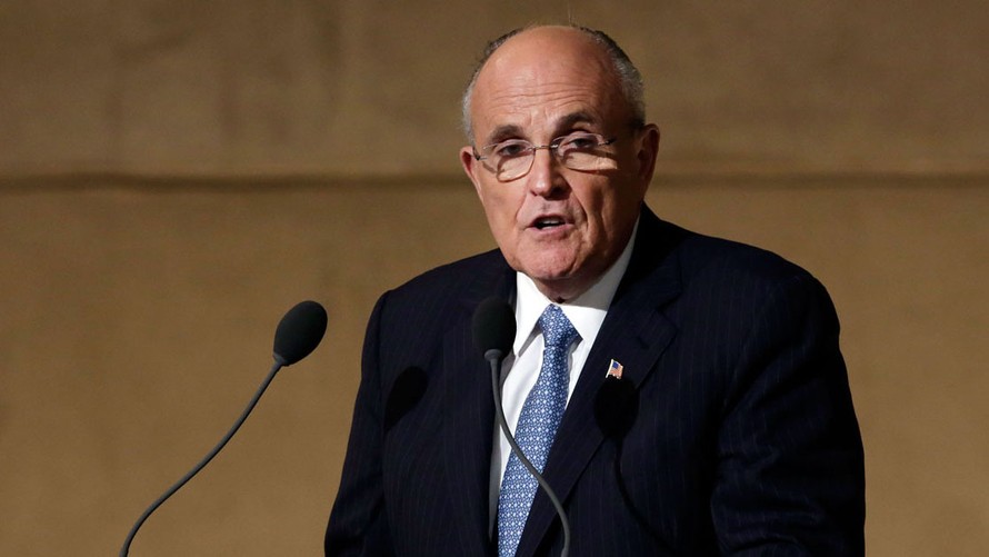 Ông Rudy Giuliani, cựu thống đốc New York, một trong những cố vấn hàng đầu của ứng viên Tổng thống Mỹ đảng Cộng hòa Donald Trump 
