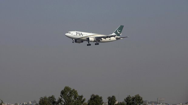 Một chiếc máy bay của hãng Hàng không Quốc tế Pakistan (PIA)