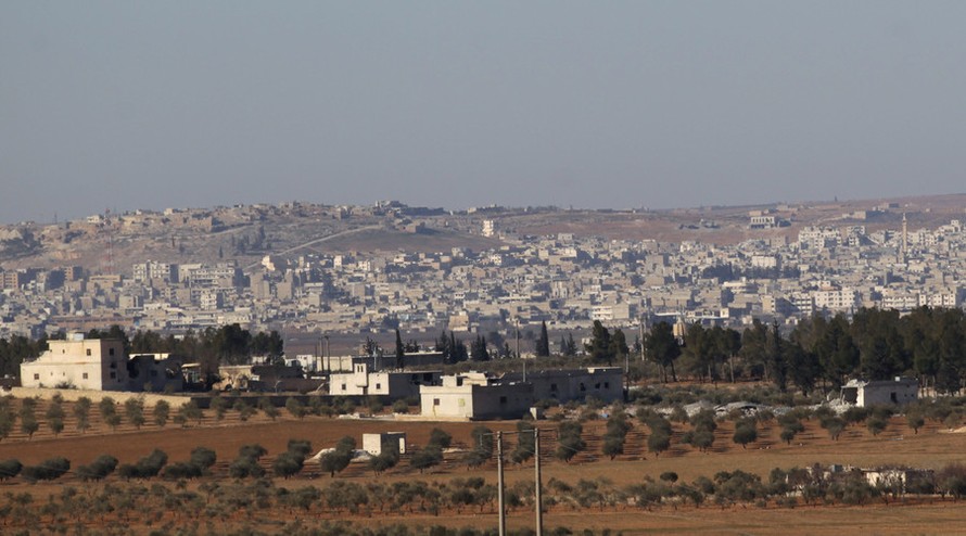 Al-Bab, Syria nhìn từ xa.