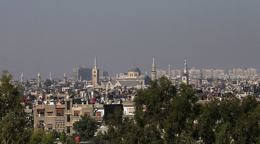 Cảnh Damascus nhìn từ xa